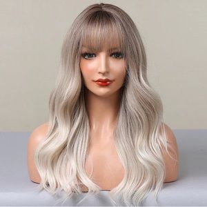 Brand New in package Ombre | Gold | Lose Wave | Synthetic Wig | 24”